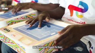_Touch to see_ - Making sure football is indeed for everyone. ❤️⚽️
