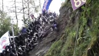 Insane hill climb in Belgium