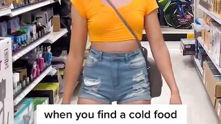 When You Find A Cold Food Item In A RANDOM Section In The Store：