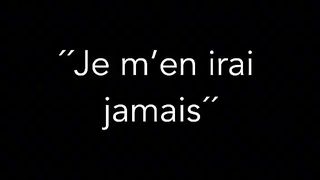 Un jour tu m'a dis