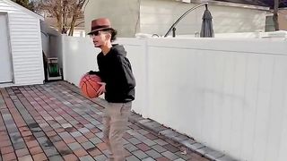 Father teaches son the Best Fade-away ???????? #nba #funny #basketball