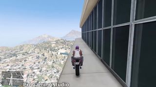 GTA V  jumping off highest points