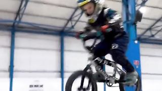 Learning to ride freestyle BMX