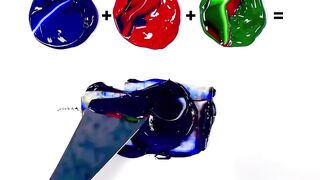 Strange color recipes #colormixing #paintmixing #satisfyingart #painttapping #palatteknife