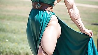AI LookBook Muscle Girl ｜ Girl Flexing Biceps ｜ Female Biceps #fitness #ai #lookbook(27)