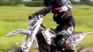 4yr old vs dusty motocross tracks ????