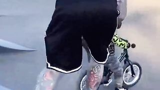 BMX riding？! You're never too small to dream big