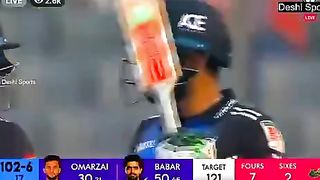 King Babar Azam one handed victory