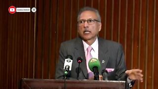 President of Pakistan Dr. Arif Alvi speech at the ceremony.