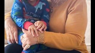 Maria Dolores Aveiro with her son Cristiano Ronaldo and her grandchildren ❤️ _cr7 _family _mother