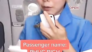 Calling out passenger’s names on the plane