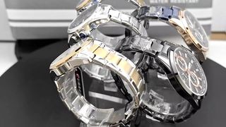 Casual Sporty Brand Stainless Steel Band Wristwatches for Men New Chronograph Quartz Watches with Date 8445