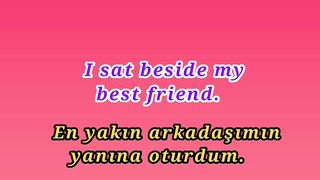 Learn English to Turkish preposition 2