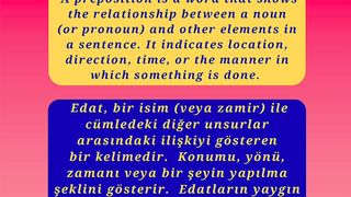 Learn English to Turkish proposition 9