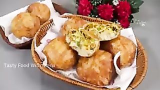 Secret Recipe Low Budget Stuffed Donut ???? Recipe ♥️♥️♥️