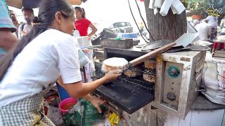 Surat Hardworking Couple Selling Biggest Size RimZim Sandwich Rs. 150/- Only l Surat Food Tour