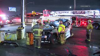 Driver Killed After Car Crashes Off Of 5 Freeway