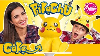 Pikachu Motivtorte ???? Ela's Geburtstagstorte (Schokokuchen mit weißer Ganache)