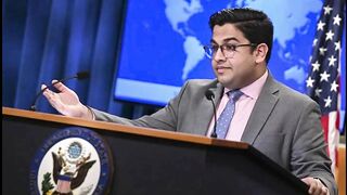 American spokes person's refusal to answer the question regarding construction of Ram temple in place of Babri Masjid