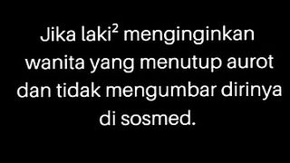 Tidak hanya lelaki wanita pun sama