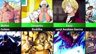 Final form of each one piece characters