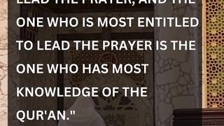 Hadith | WHO IS MOST ENTITLED TO LEAD THE PRAYER? #viral  #shortsvideo