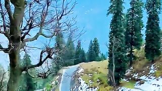 Azad Kashmir muzaffarabad mein barfbari ka khubsurat manzar