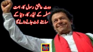 ووٹ عاشق رسول کا، امت مسلمہ کے لیڈر کا، دنیا کے سامنے ڈٹ جانے والے گا