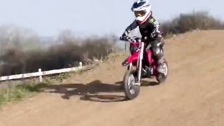 Miniature motocross rider？! #enjoytheride
