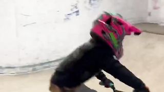 Riding with BMX pegs - day one!