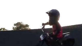 Electric bike riding toddler - Kuberg Start kids e bike skills! ????