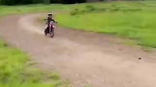 Started from the bottom now we here on the motocross track ????