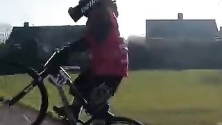BMX racing 3 year old - coaching session at the pump track!