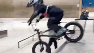Mini BMX rider got the vibe! #enjoytheride