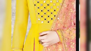 Latest hand embroidery mirror work for ladies dresses