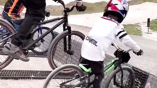 Bmx racing celebration gone wrong ????