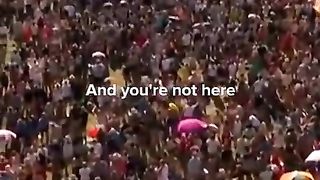 The musician Lewis Capaldi suffers from touretes syndrome and could not complete the song so the crowd helped him out