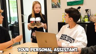 Nastya assists a renowned blogger with becoming more famous