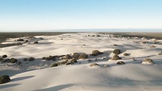 Огромная пустыня в сердце Австралии.