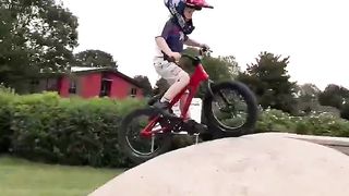 Just a BMX kid - riding skateparks glow up!