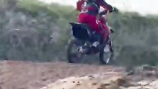 Riding motocross - on an electric bike - at 3 years old ????