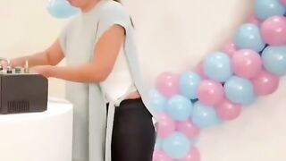 Gender reveal party ❤️???? #genderreveal #shorts