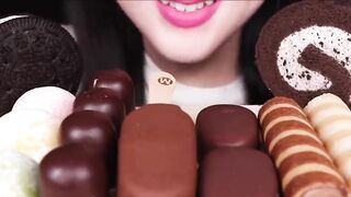 ICE CREAM MAGNUM ASMR CAKE CHOCOLATE SWEET ????