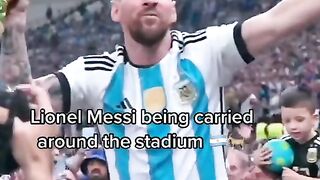 Lionel Messi wins the world cup