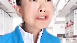 GREEK PASSENGER HELPS FLIGHT ATTENDANT WITH HER LUCK ????