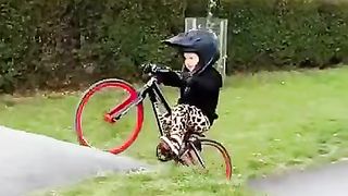 Just a kid chasing his bike riding dreams ????