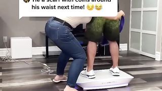 What a performance while he is working out