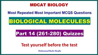 Biological Molecules MCQS Part-14 #mdcatbiology #mdcat2024 #biologicalmolecules #etea2024 #nums2024