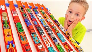 Niki play with  Wheels cars and playsets - Collection video with Toy cars