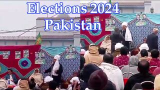 Pakistani Politicians Before Election Speech